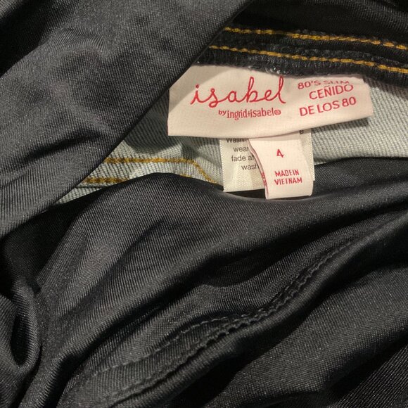 Isabel Maternity Size 4 Womens Pants Over Belly Slim Straight Denim Medium Wash - Picture 2 of 3